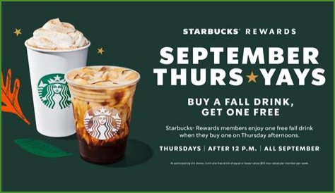Does Starbucks Have A BOGO Deal On Thursdays?